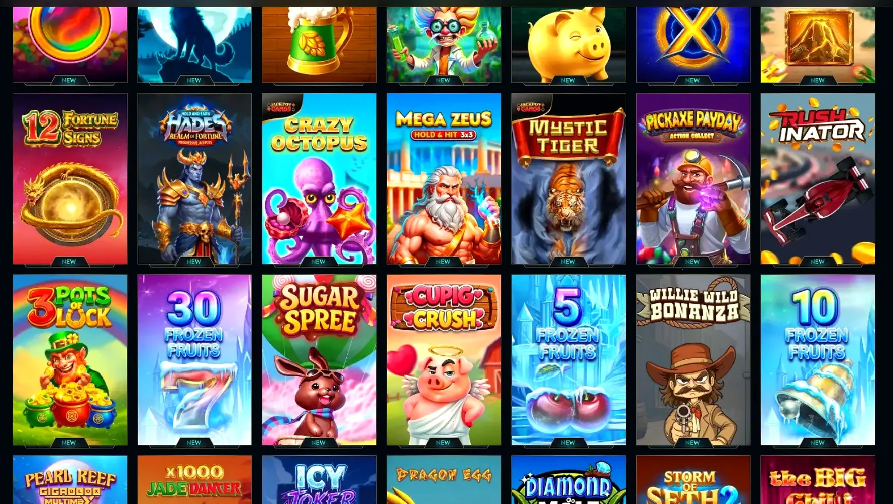Интерфейс Spin City в 2026 году
